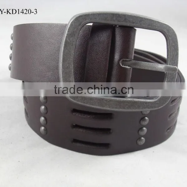 Fake Leather Rivet Belt for Men
