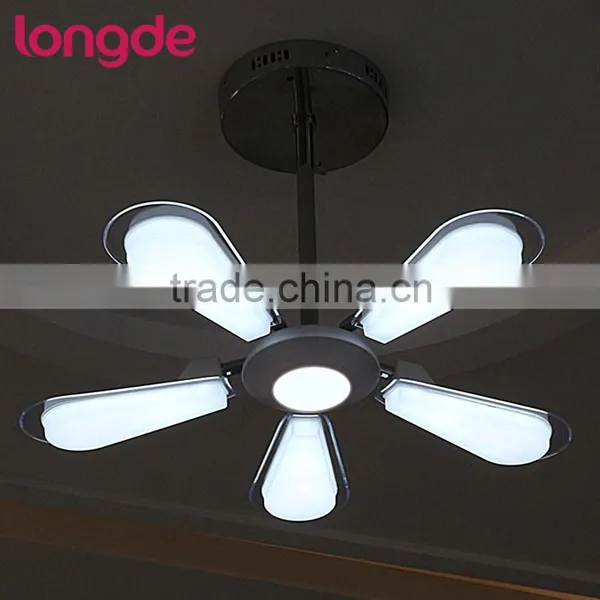 Single CCT Retractable Fan Shape LED Ceiling Pendant Lamp With CE-LVD/EMC/RoHS/ Photo-Biologic photo-2