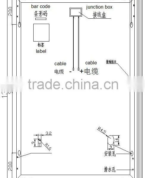 RJ 12v/24v Poly Silicon Solar Panel 170w Fotovoltaic Panel System photo-2