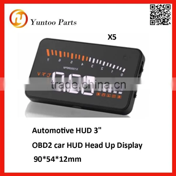 Car Automobile Hud OBD2 Car HUD Head Up Display X5