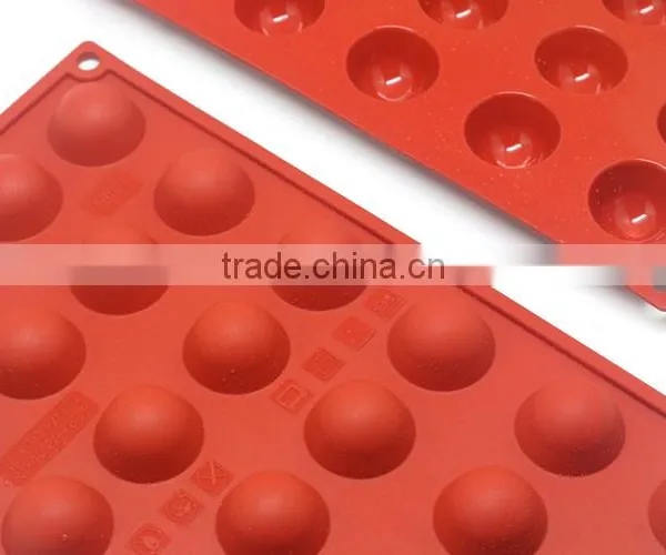 DIY Kitchen Tools 24 Cavity Round Ball Desert Sphere Mould photo-5
