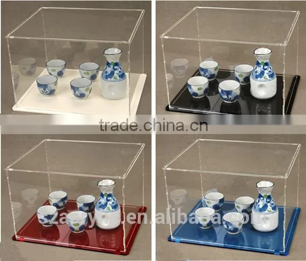 Counter Clear Acrylic Ceramic Tea Set Display Box photo-4