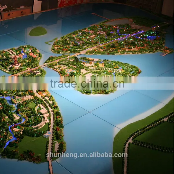 Sea Island Miniature Architectural Scale Model for Sale photo-2