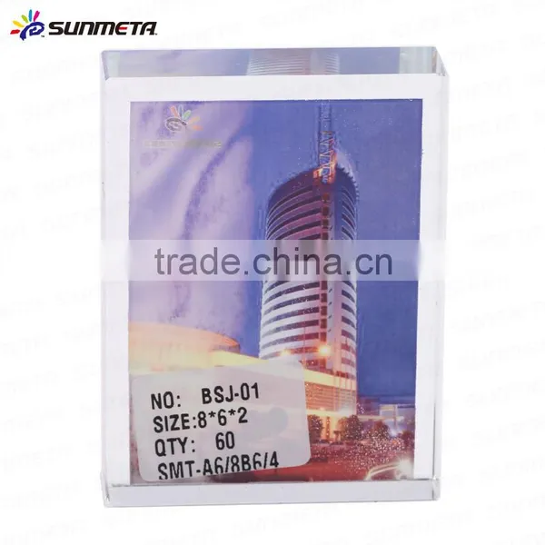 3D Blank Sublimation Crystal Trapeziform Shape Personalized Photo Crystal photo-4