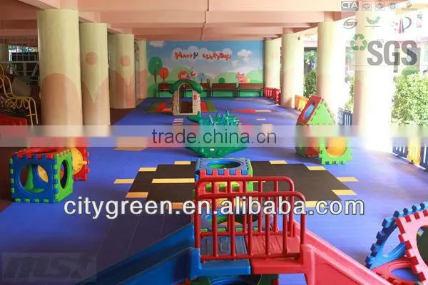 2014 High Quality Modified PP Suspended Colorful Non-skid Weatherproof Interlocking Kindergarten Floor Mats photo-5