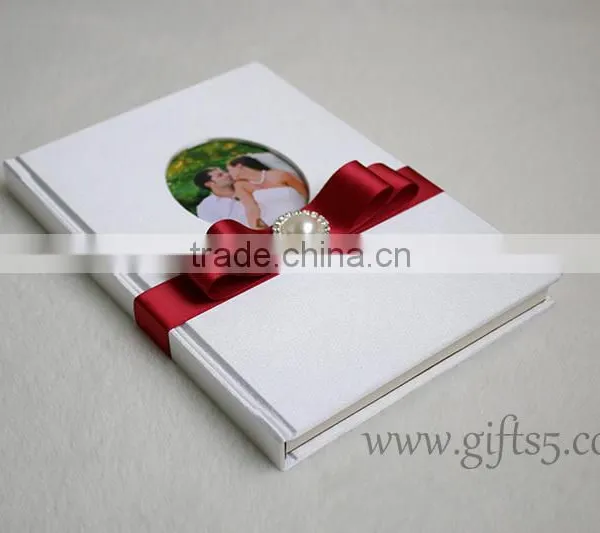 Handmade Wedding Guest Book With Photo Frame on the Cover Wedding Supplier in China photo-2