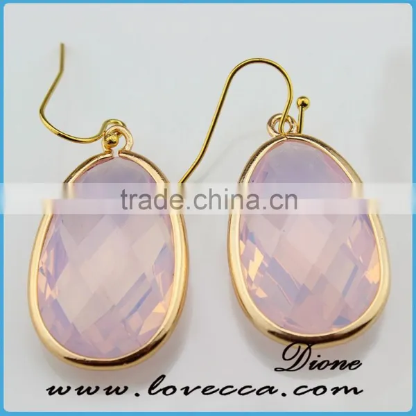 2016 High Quality Natural Brass Glass Earring photo-6