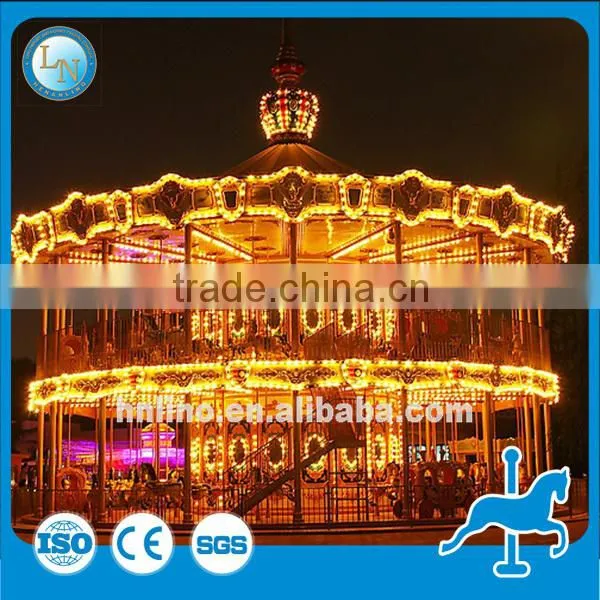 Christmas Musical Carousel Cheap/electric Amusement Park Double Carousel Rides for Sale photo-4
