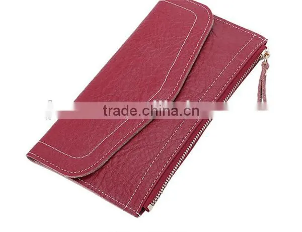 OEM Ladies Thin Wallet Leather Woman Custom Wholesale Cheap Wallet photo-2