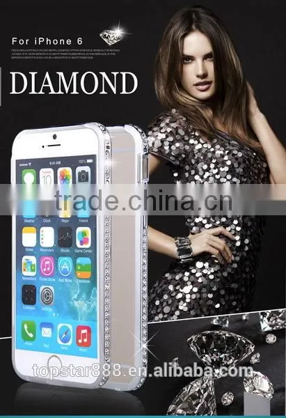 2015 Most Fashion Crown Diamond Bling Bumpers For Iphone 6 6plus,Crown Jewelry Bling Bumper Case For Iphone 6 ,Diamond Bumpers photo-2
