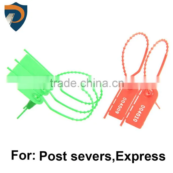 China Courier Security Seals Alock Plastic Pull up Security Seals DP-210FY photo-3