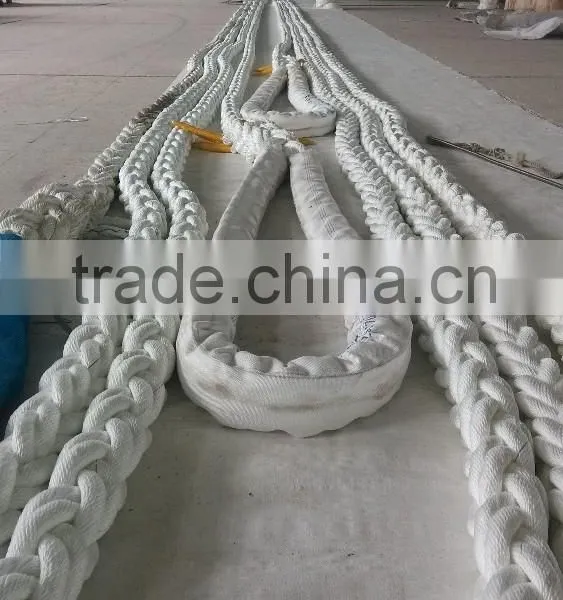 8 Strand White Color Nylon/polyamide Mooring Rope photo-2