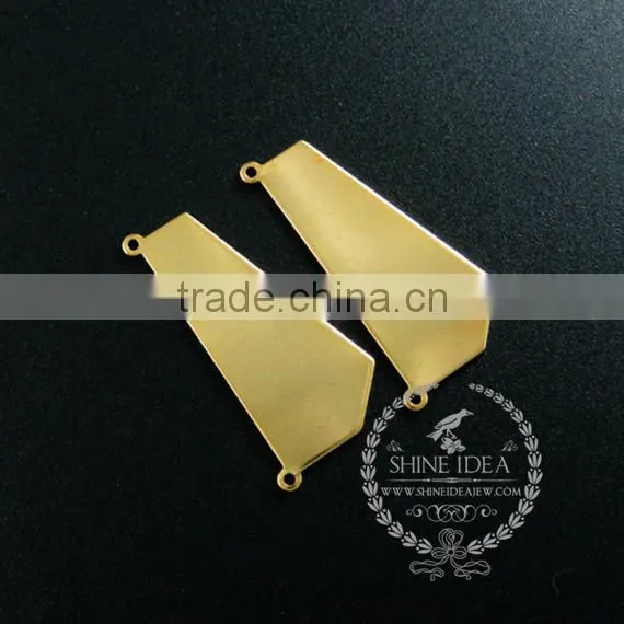 30.5*14mm Gold Plated Flat Pendant Charm DIY Pendant Charm Earrings Chandelier Jewelry Supplies 1850250 photo-2