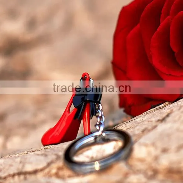 Red High Heel Keychains, Custom Made Metal Keychains, Custom Made Metal Red High Heel Keychains in Factory Price photo-2