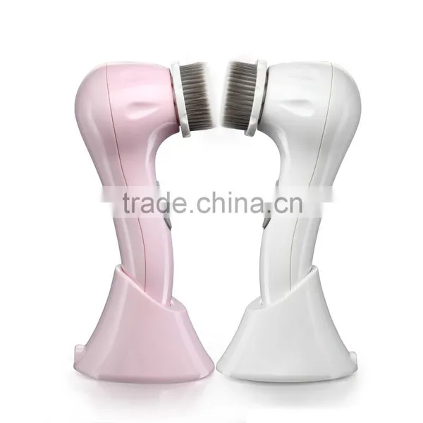 2016 Good Price Ultrasonic Rotary Vibrating Rechargeable Electric Facial Cleansing Brush