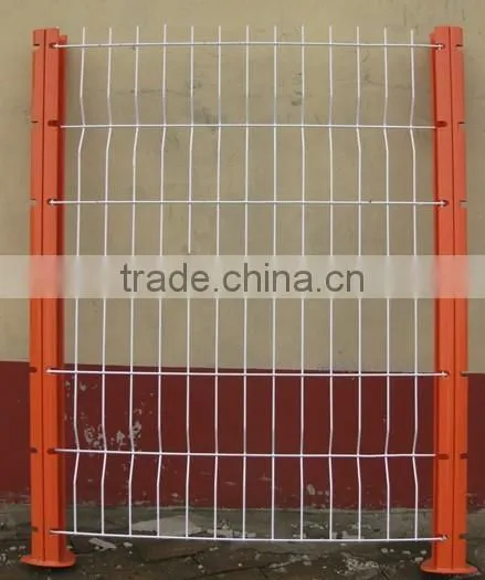 Easily Assembled Peach Post PVC Coated Fence Panel photo-3