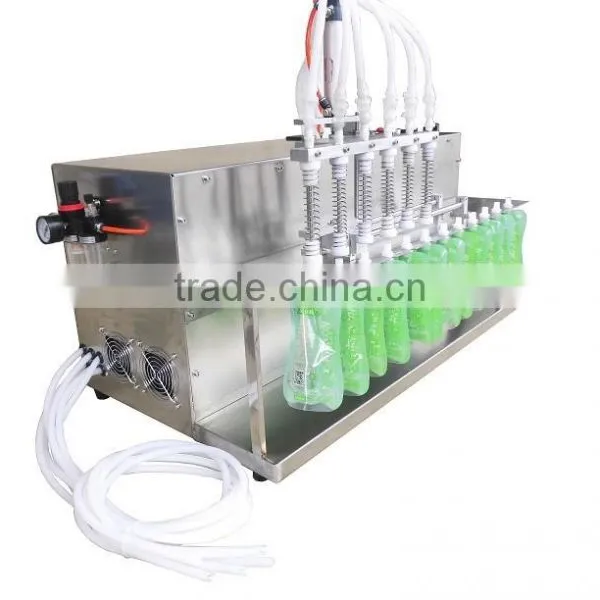 Semi Automatic Six Heads Liquid Water Filling Machine for Spout Bags photo-4