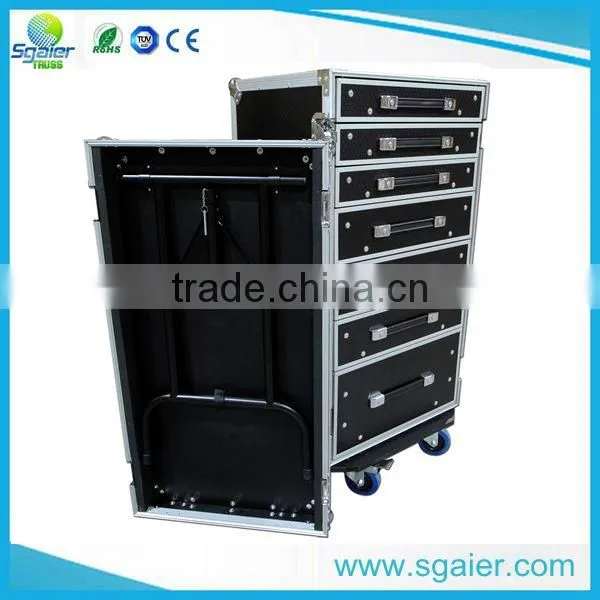 Black Color 7 Drawers Flight Case With Wheels photo-6