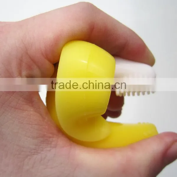 100% Eco-Friendly Silicone Baby Training Toothbrush/Baby Banana Bendable Training Toothbrush for Infant photo-4