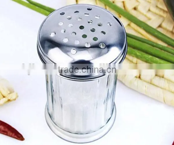 300ml Vertical Stripe Transparent Glass Spice Package Containers With Metal Hole Cap photo-4