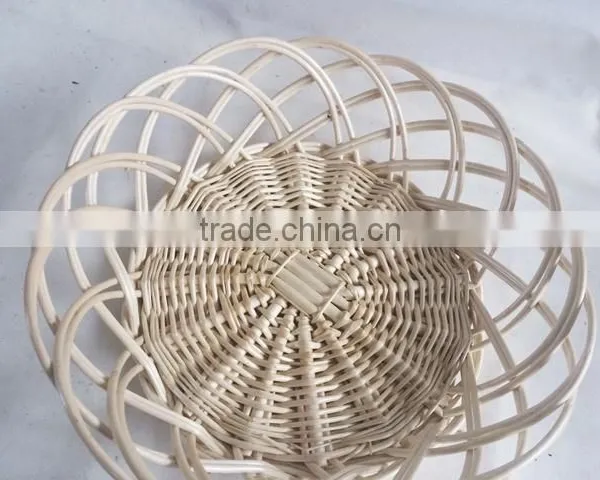 Sets Decorative Disposable Wicker Round Basket Tray photo-3