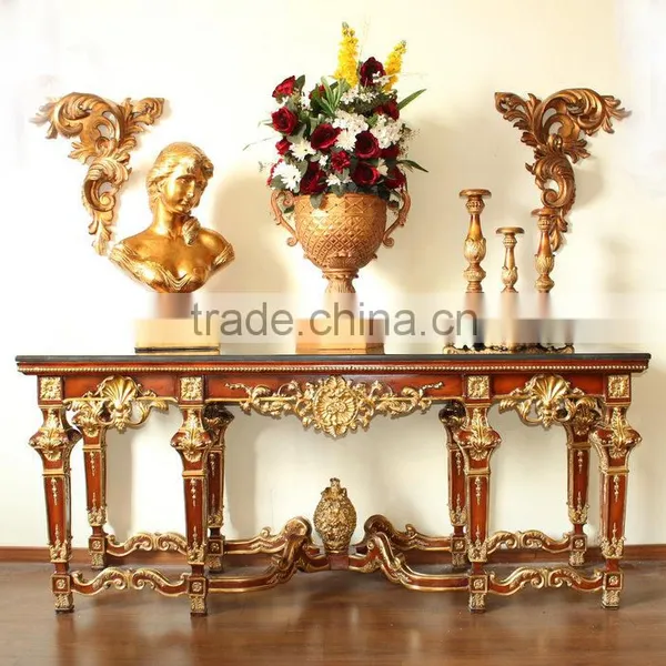 Hot Sales Hand-made Hallway Console Table And Framed Mirror photo-3