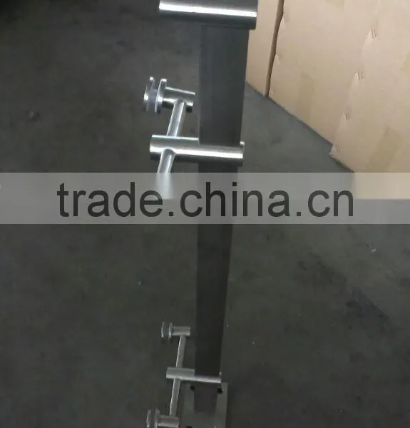 Frosted Glass Balcony Balustrade/Stainless Steel Handrail photo-2