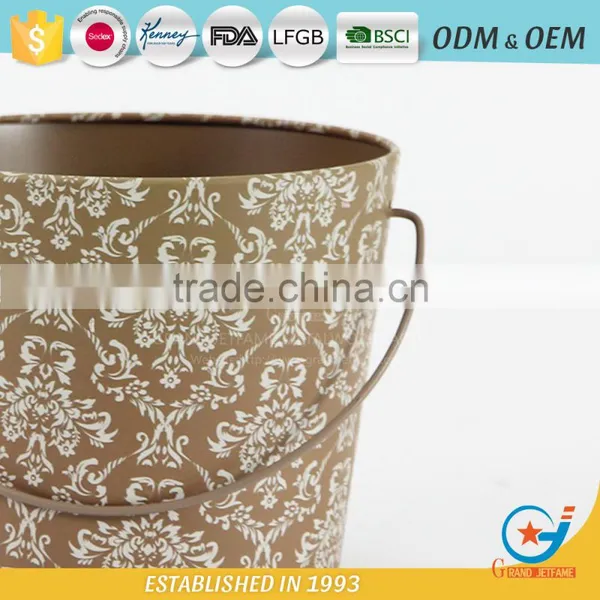 Garden Pot Iron and Zinc Powder Coated Metal Bucket for Flowers Bucket Metal Plants photo-5
