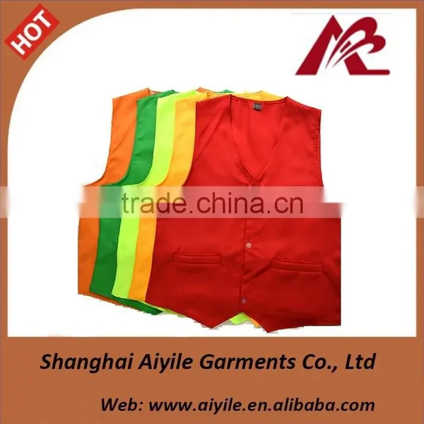 Working Uniform 100% Cotton Volunteers Vest Logo Printed