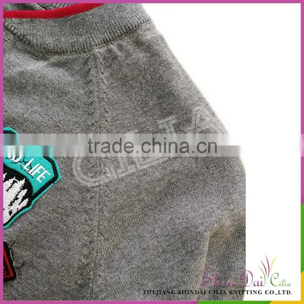 High Quality Custom Shaped Fashion 100% Cotton Kid Coat Sweater With Zipper photo-3