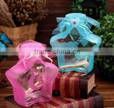 2016 Colorful Glass Wishing Bottle Cheap Women Style Washing Bottle for Young Lady photo-3