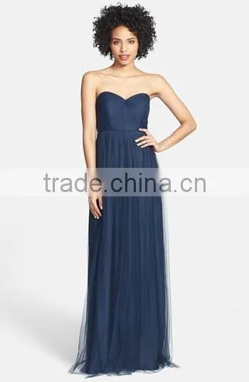 MGOO High Quality 2016 Convertible Tulle Column Plain Maxi Prom Women Long Dress Islamic Vestidos photo-3