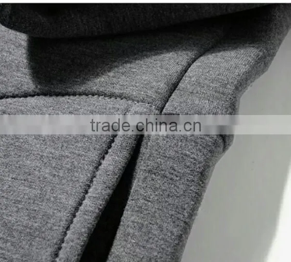 Newest Custom Mens Hoodie Factory Navy Blue Hoodie With Front Big Pocket photo-4