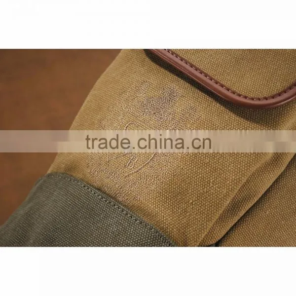 Cutter & Buck Legacy Cotton Backpack - Made From Genuine Saddle Leather, Cotton Canvas and Comes With Your Logo. photo-5