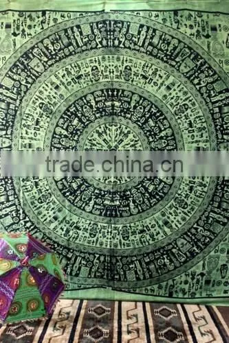 Tree of Life Tapestry Wall Art Hippie Tapestry Mandala Tapestry Green photo-4