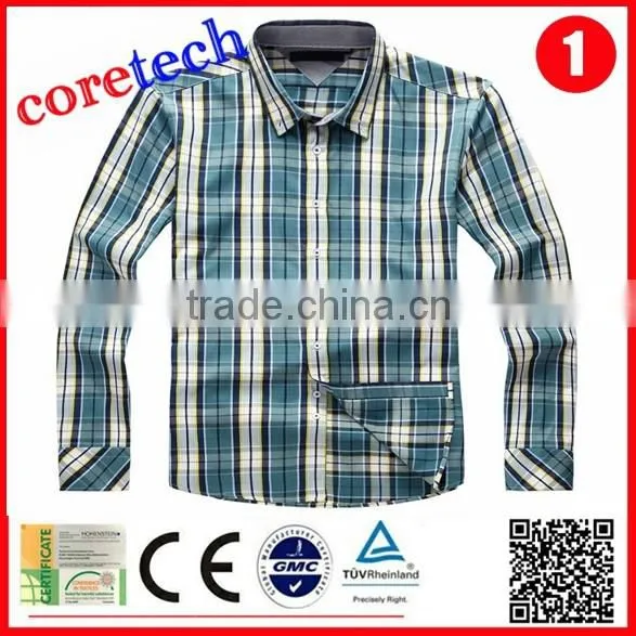 Hot Sale Popular Plaid Polo Shirt for Men Factory photo-3
