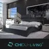 Soft Leather Bed, Modern Soft Bed, Soft Platform Bed