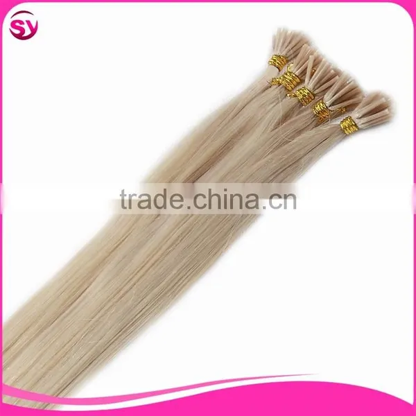 Top Quality Factory Wholesale Virgin Russian Hair Stick I Tip Russian Hair Extensions photo-3