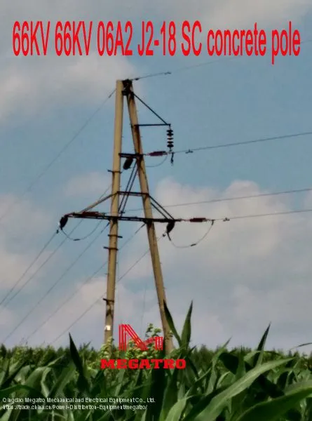 MEGATRO 66KV 66KV 06A2 J2-18 SC Concrete Pole photo-2