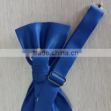 Wholesale Black Plain Silk Satin Cheap Bow Tie photo-4