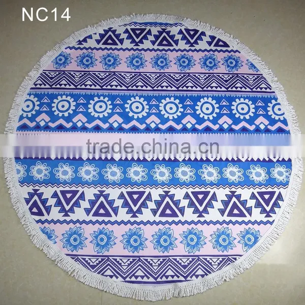 330g Cabbage Cattot Printed Round Beach Towel/jkr Bath Towel Table Towel Shawl Yoga Mat Beach Towels/ Round Beach Towels photo-5