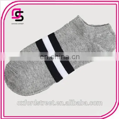 Summer Fashion Shallow Mouth Stripe Cotton Men's Socks photo-4