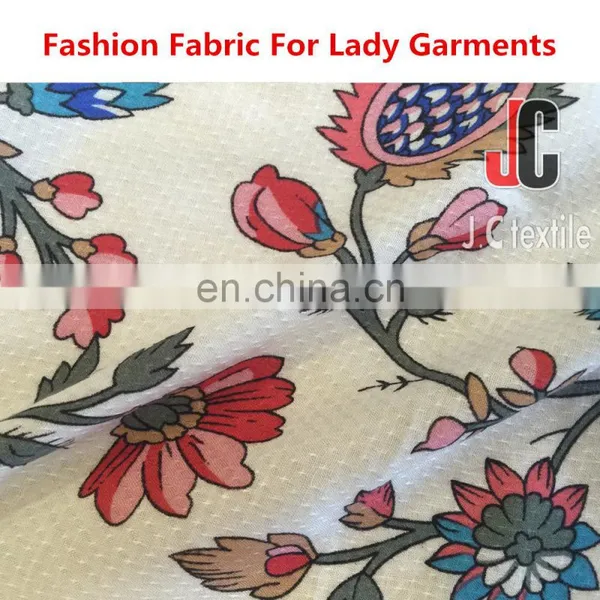 AD2091 JC Textile Rayon Jacquard Printed Fabric t Shirts 100% Rayon