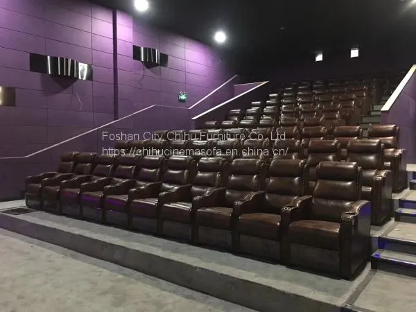 New Design High Quality Cinema Sofa,leather Fixed Movie Theater Chair photo-2