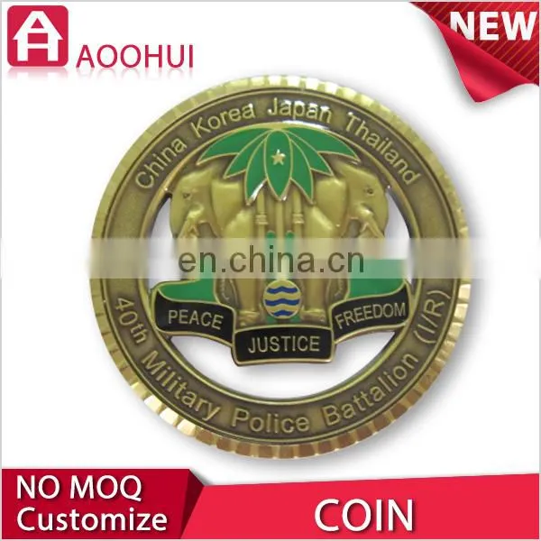 Hot Sell Antique Gold Souvenir Coin Holder Pendant photo-5