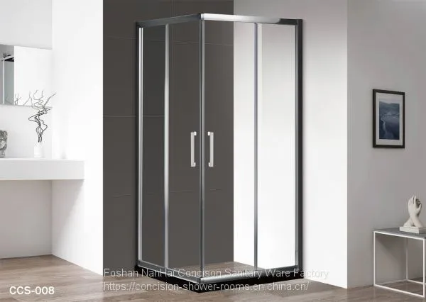 Shower Room Shower Enclosure Square Shape 2 Fixed Panels 2 Sliding Door