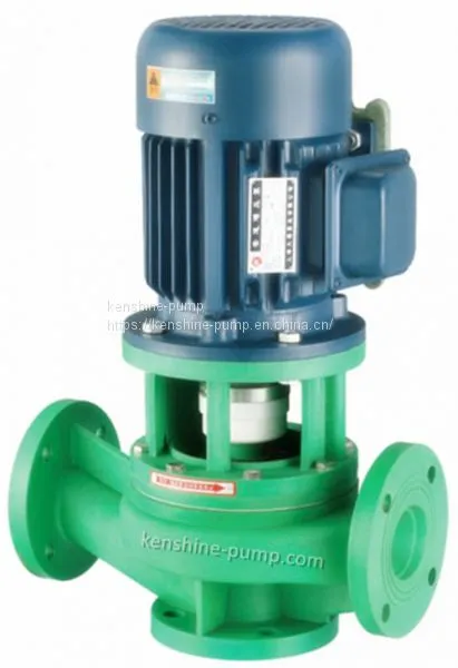 GDF Vertical Fluoropastic Liner Pipeline Centrifugal Chemical Transfer Pump photo-3