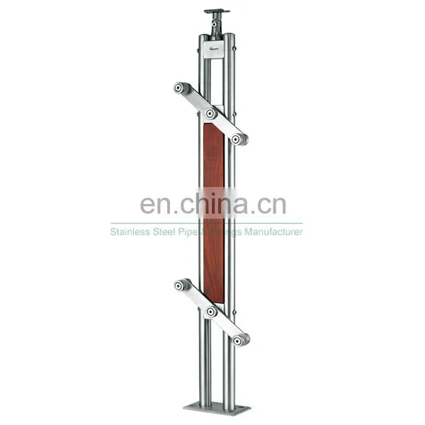 New Hot Glass Inox Stainless Steel 304 316 Balustrade Post Staircase Railing Factory China photo-2