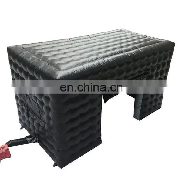 Commercial Black Portable Inflatable Tube Kiosk Blow up Booth Inflatable Cube Party Tent photo-5