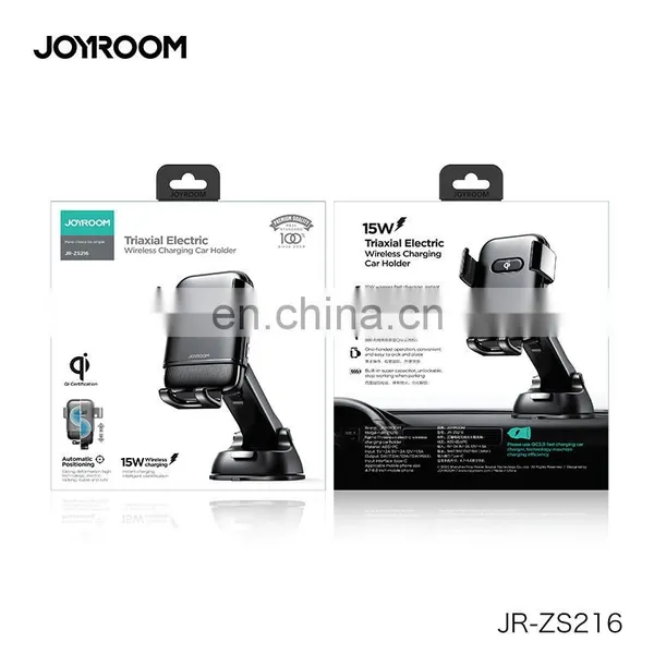 JOYROOM 2020 Smartphone Car Phone Holder Mount Mobile Car Holder QI 15W Wireless Car Charger photo-7